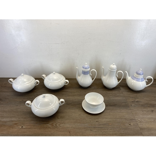 365 - Seven pieces of Rosenthal Germany porcelain to include two Romanze Secunda coffee pots etc.