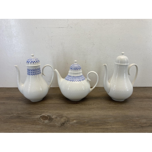 365 - Seven pieces of Rosenthal Germany porcelain to include two Romanze Secunda coffee pots etc.