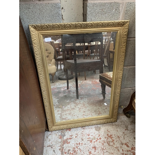 10A - A 19th century style gilt framed wall mirror - approx. 85cm high x 61cm wide