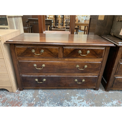 158 - An Edwardian mahogany chest of drawers - approx. 63cm high x 107cm wide x 48cm deep