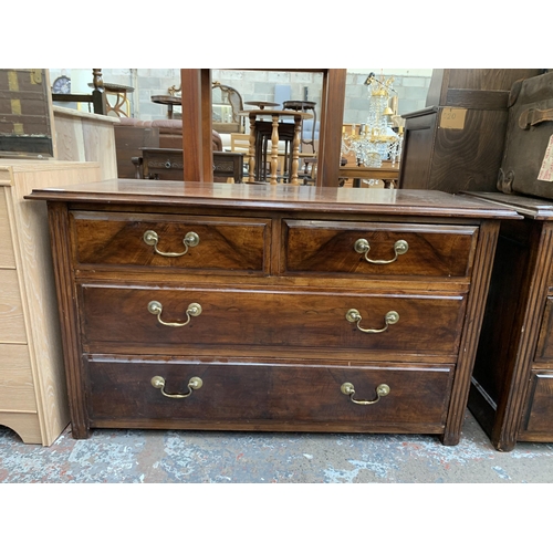 158 - An Edwardian mahogany chest of drawers - approx. 63cm high x 107cm wide x 48cm deep