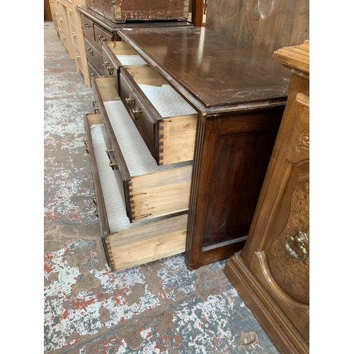 160 - An Edwardian mahogany chest of drawers - approx. 63cm high x 107cm wide x 48cm deep