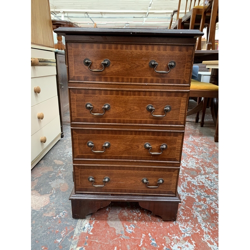 203 - A Georgian style mahogany stereo cabinet