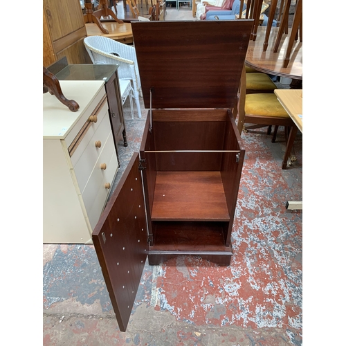 203 - A Georgian style mahogany stereo cabinet