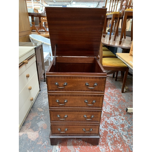 203 - A Georgian style mahogany stereo cabinet