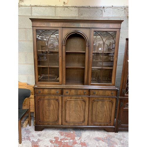 21 - A Georgian style mahogany display unit