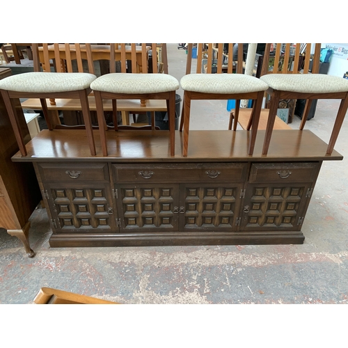 222 - A mid 20th century Younger Toledo sideboard - approx. 78cm high x 207cm wide x 48cm deep