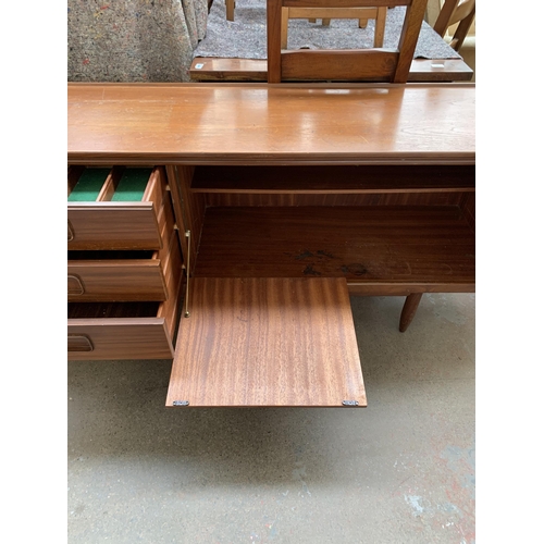 249 - A mid 20th century William Lawrence of Nottingham teak sideboard - approx. 73cm high x 198cm wide x ... 