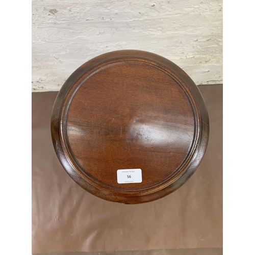 56 - A 19th century style mahogany barley twist jardinière stand - approx. 87cm high x 27cm diameter