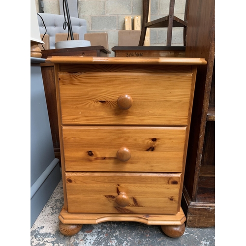 61 - A modern pine chest of drawers