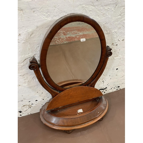 7 - A Victorian mahogany dressing table mirror - approx. 63cm high x 53cm wide x 25cm deep