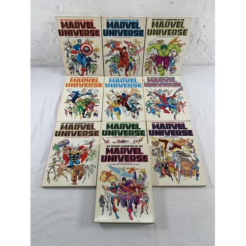 2158 - Ten issues of The Official Handbook of the Marvel Universe. Volume One to Volume Ten (Jan 1993 - Oct... 