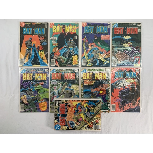 2166 - Seventeen DC Comics. Batman. Includes (Vol.1) #300, #301, #302, #306, #307, #308, #309, #310, #318, ... 