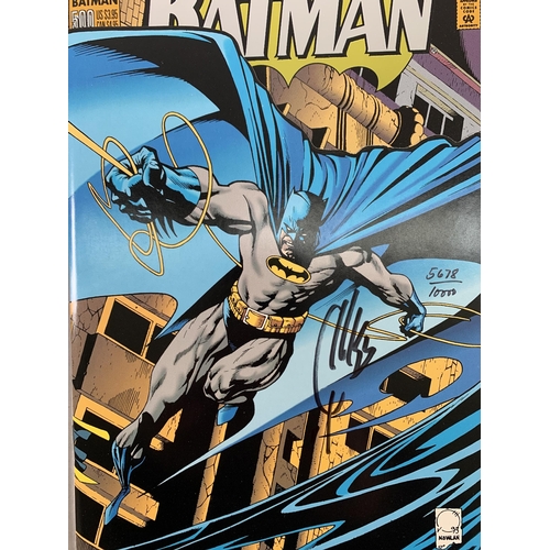 2170 - Three copies of Batman #500 (Vol.1 Oct.1993) Includes a signed issue by Joe Quesada (Artist) Ltd Edi... 