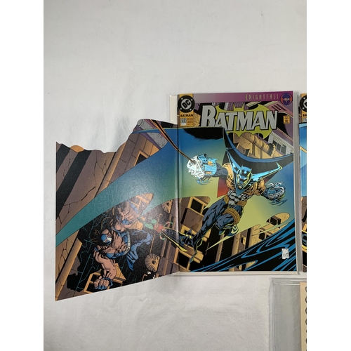 2170 - Three copies of Batman #500 (Vol.1 Oct.1993) Includes a signed issue by Joe Quesada (Artist) Ltd Edi... 