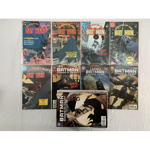 2172 - Fifty Eight DC Comics. Includes Shadow of the Batman (1985-1986) #1 to #5 and Shadow of the Bat (199... 