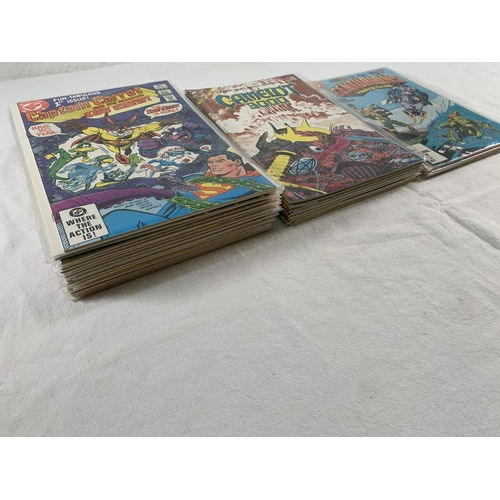 2180 - Forty DC Comics. Includes Captain Carrot & His Amazing Zoo Crew #1 to #11, #12 Art Adams pin-up (fir... 