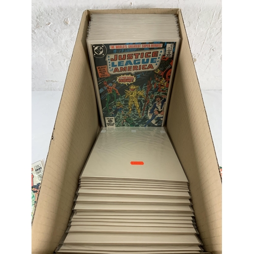 2185 - Sixty Seven DC Comics. Justice League of America Includes (Vol.1) #200, #201 (2 copies) #202 to #209... 