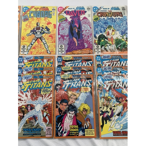 2190 - Twenty Three DC Comics. Includes Team Titans (1992-1994) #1 (3 copies) #1b (3 copies) #1c (3 copies)... 