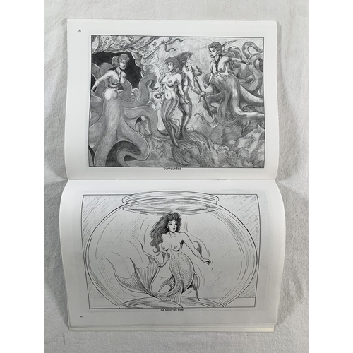 2199 - Two signed prints by Ric Quiroz. Each measure 28cm x 22cm, one is in colour and one is entitled 'Sev... 