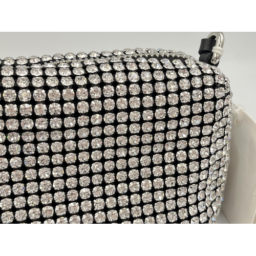 2065 - A boxed Alexander Wang Heiress crystal-embellished leather handled bag - RRP £675