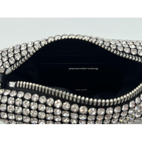 2065 - A boxed Alexander Wang Heiress crystal-embellished leather handled bag - RRP £675