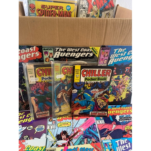 2337 - Approx. One Hundred and Sixty Marvel Comics. Various years and titles includes The West Coast Avenge... 