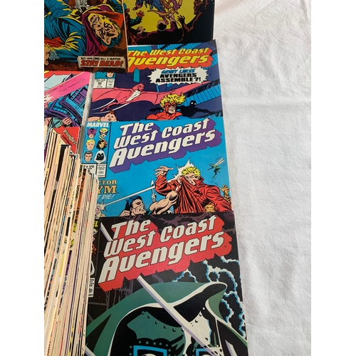 2337 - Approx. One Hundred and Sixty Marvel Comics. Various years and titles includes The West Coast Avenge... 