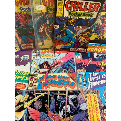 2337 - Approx. One Hundred and Sixty Marvel Comics. Various years and titles includes The West Coast Avenge... 