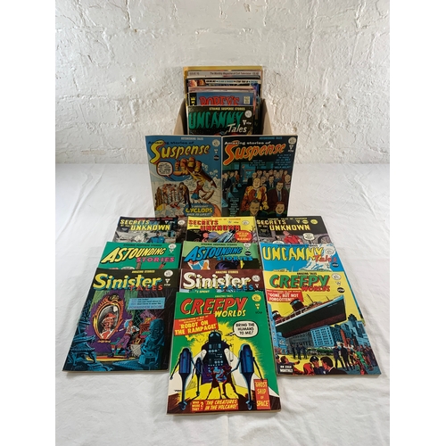 2338 - Approx. Sixty Comics. Various years, titles and publishers includes AC Comics Sinister Tales #130 an... 