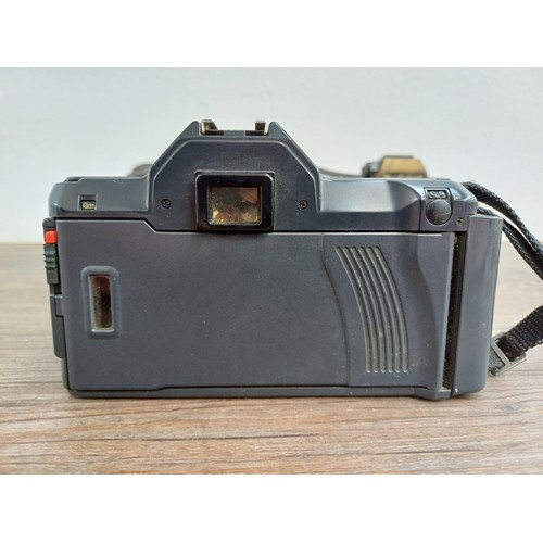 631 - Three Ricoh 35mm SLR cameras, one XR-X fitted with Rikenon 1:3.4-4.5 35-70mm P macro zoom lens, one ... 