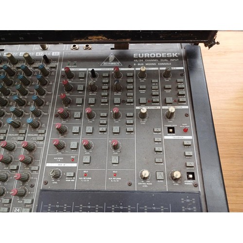 751 - A Berhringer Eurodesk 48/24 channel, dual input, eight-bus mixing console