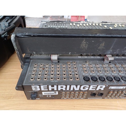 751 - A Berhringer Eurodesk 48/24 channel, dual input, eight-bus mixing console