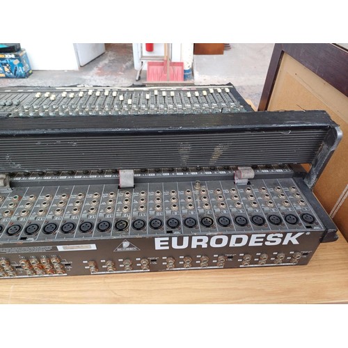 751 - A Berhringer Eurodesk 48/24 channel, dual input, eight-bus mixing console