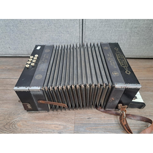 756 - A vintage Ludwig Pine Tree Brand 'The Antoria' eight-bass piano accordion