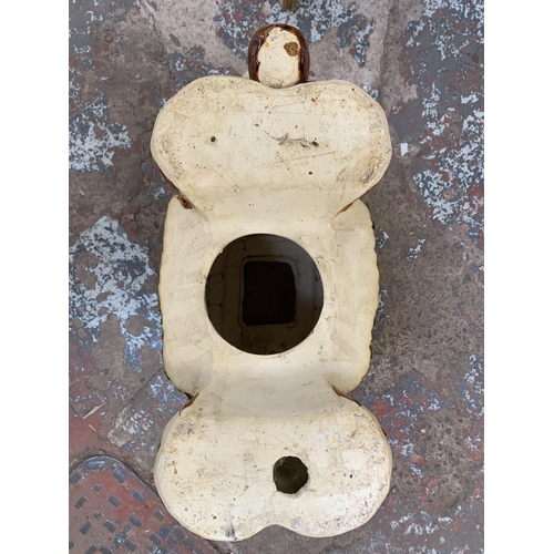 129 - A ceramic elephant plant stand - approx. 44cm high x 20cm wide x 60cm long