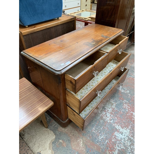 223 - A Victorian stained pine chest of drawers - approx. 76cm high x 105cm wide x 43cm deep