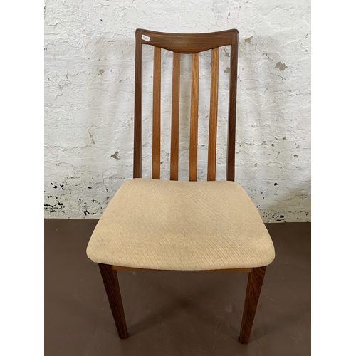 71 - Four mid 20th century G Plan Fresco teak dining chairs