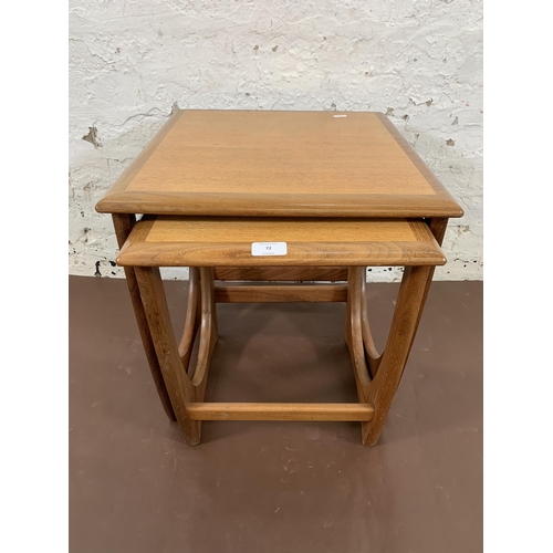 72 - A mid 20th century G Plan Astro teak nest of tables