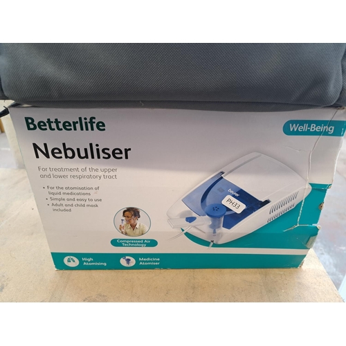 834 - Two items, one cased Devilbiss suction unit and one boxed Betterlife Nebuliser