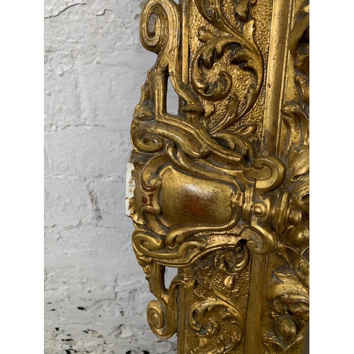 2 - A Rococo style gilt framed bevelled edge wall mirror - approx. 140cm high x 92cm wide