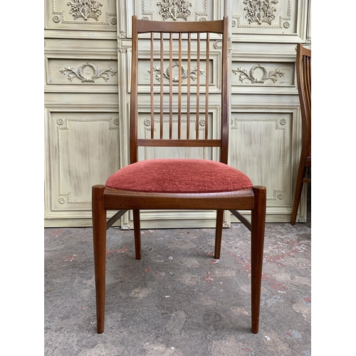 4 - A mid 20th century McIntosh teak extending dining table and six chairs - approx. 74cm high x 91cm wi... 