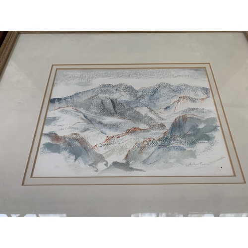 256 - Eight framed watercolours to include seven by Allen Freer etc.