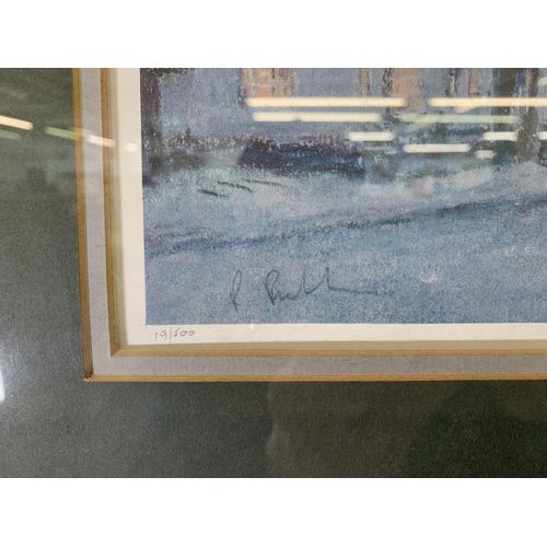 280 - A gilt framed Robert Richardson 'Prestbury Village' pencil signed limited edition no. 19/500 print w... 