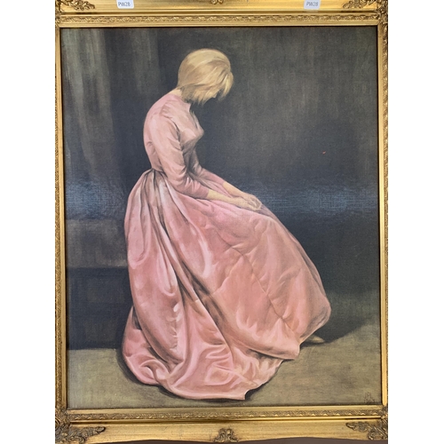 288 - Two gilt framed Joanne Pemberton-Longman prints, 'The Secret' and 'The Sound of Music' - approx. 70c... 