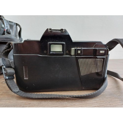 657 - Four Minolta 35mm SLR cameras, one X-300 body, one X-300 fitted with MD1:1.7 50mm lens, one 5000 fit... 