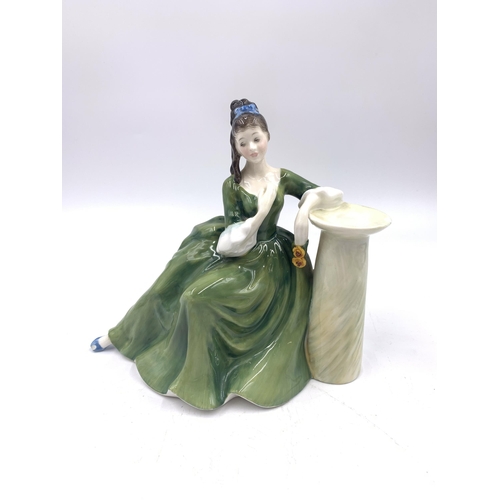 332 - Four Royal Doulton figurines, Adrienne HN2152, Secret Thoughts HN2383, Southern Belle HN2229 and Ste... 