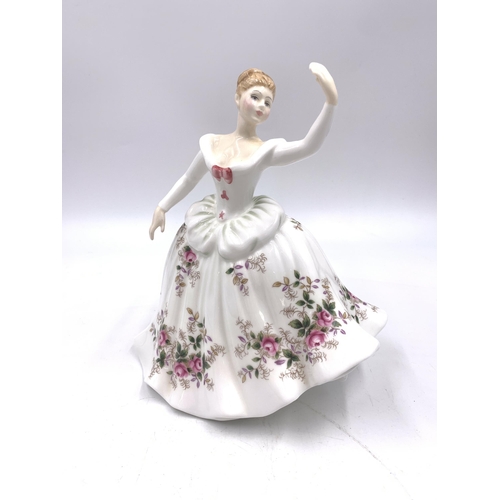 333 - Four Royal Doulton figurines, Ninette HN2379, Sweet Seventeen HN2734, Masque HN2554 and Shirley HN27... 