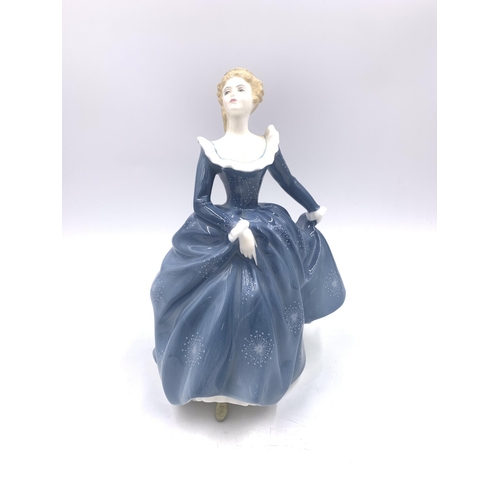 338 - Four Royal Doulton figurines, Abigail HN4044, Olga HN2463, Hannah HN4052 and Fragrance HN2334