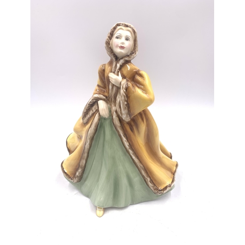 339 - Four Royal Doulton figurines, Repose HN2272, Rachel HN2919, Hilary HN2335 and Romance HN2430